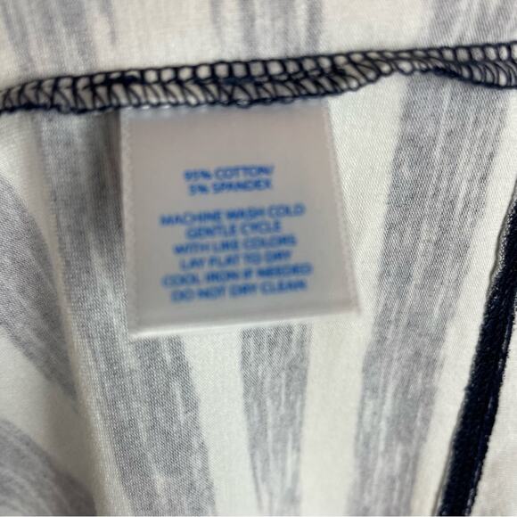 Southern Tide Navy White Stripe Elastic Waist Dress Small - Picture 5 of 6